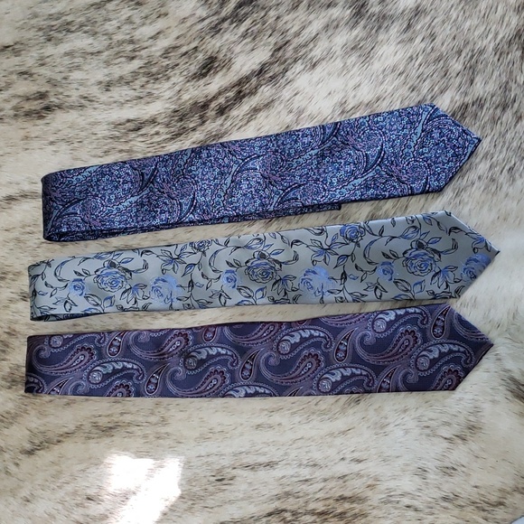 Simon Carter London Elegant 100% Silk Ties (bundle of 3) - Picture 1 of 3